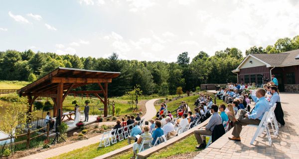 Ampitheater seating at the pavilion