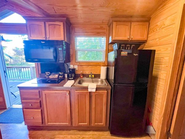 Cabin interior kitchen