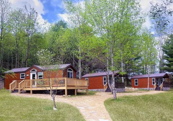 Cabins in the woods